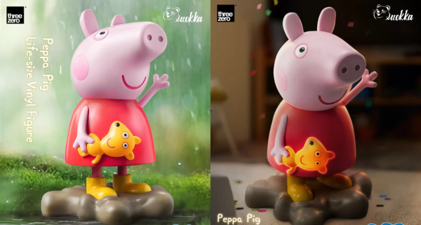 threezero 推出「 佩佩豬」全身像，泰迪熊更內置發光效果！