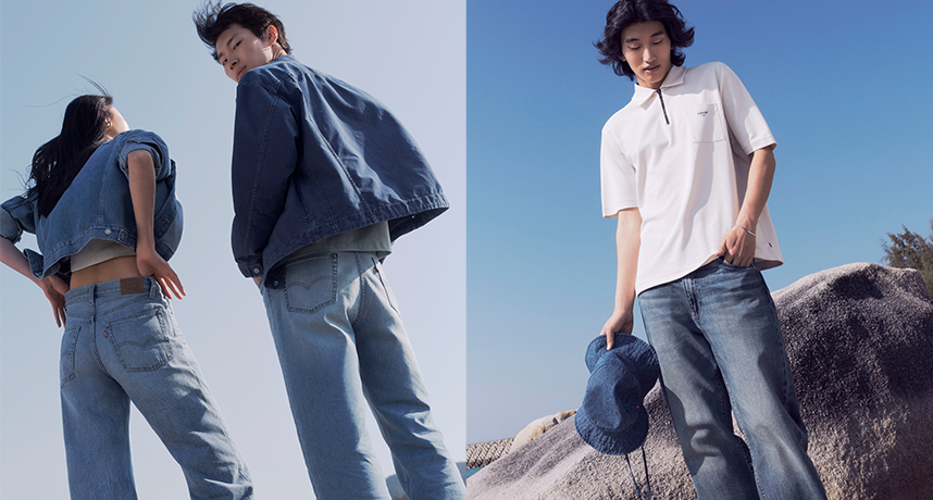 Levi’s® 2026 Performance Cool 冰酷系列登場，以全新亞麻丹寧布料打造夏日清爽藍色美學！