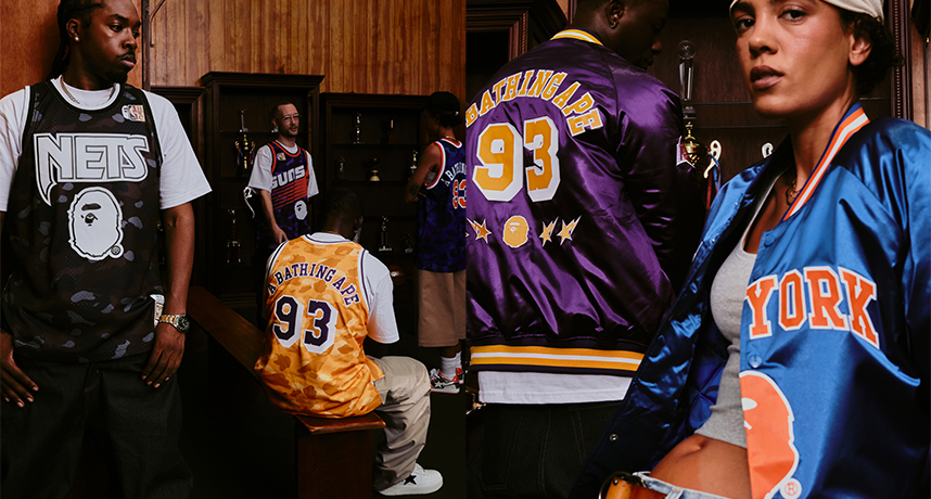 熱血從球場再次延伸至街頭，BAPE® × MITCHELL & NESS NBA限定系列正式發售！