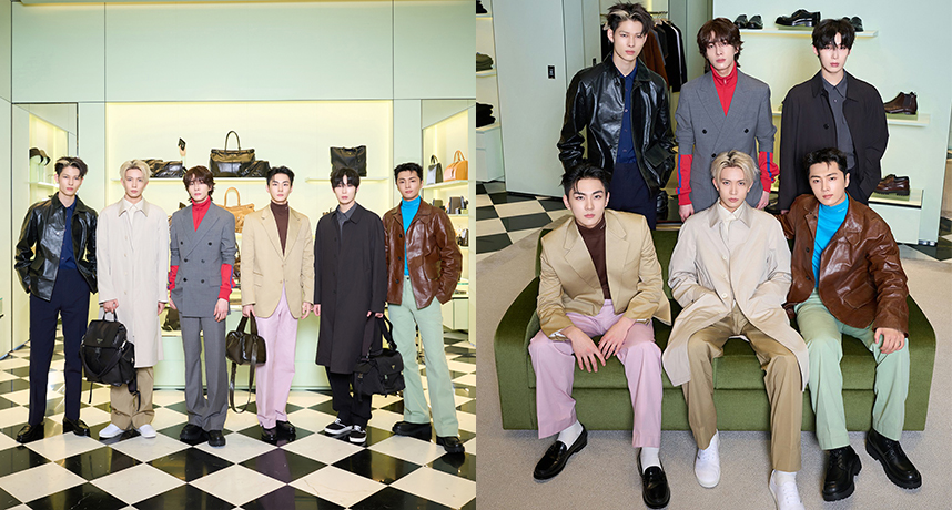 PRADA 慶祝台北微風南山專門店盛大開幕，品牌大使 ENHYPEN 現身活動上身2026年春夏全新系列單品！