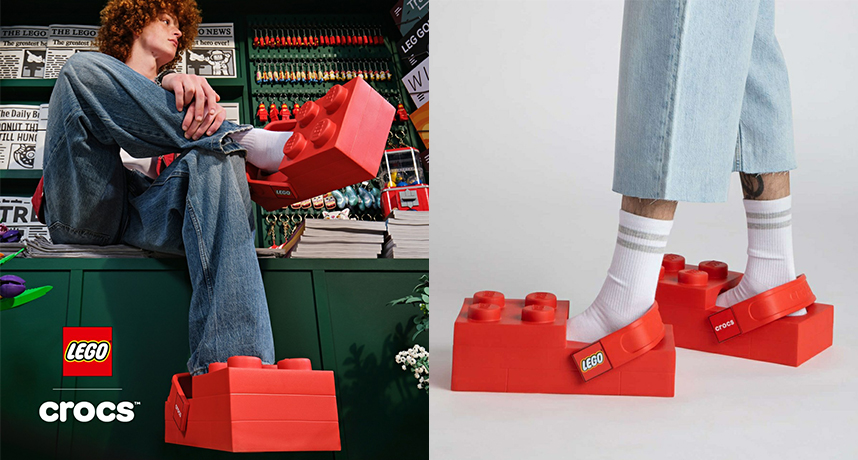 上腳這雙看誰還敢踩我鞋？LEGO x Crocs 全新聯名紅磚鞋曝光！