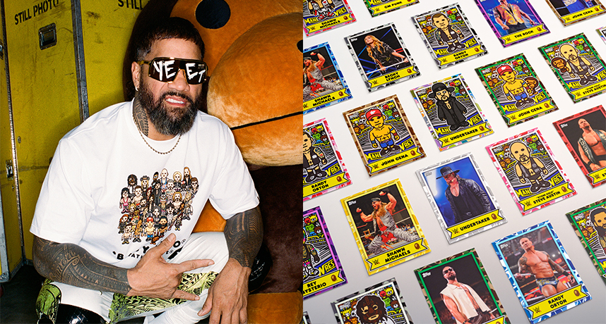 WWE x BAPE®︎ x Topps 三方合作系列正式曝光， 摔角傳奇齊聚卡牌並攜手 BABY MILO 登上服飾！