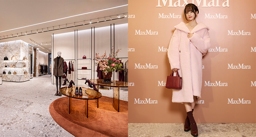惠利閃耀現身 Max Mara 微風南山門店煥新開幕活動，上身品牌經典駝色泰迪熊套裝萌翻全場粉絲！