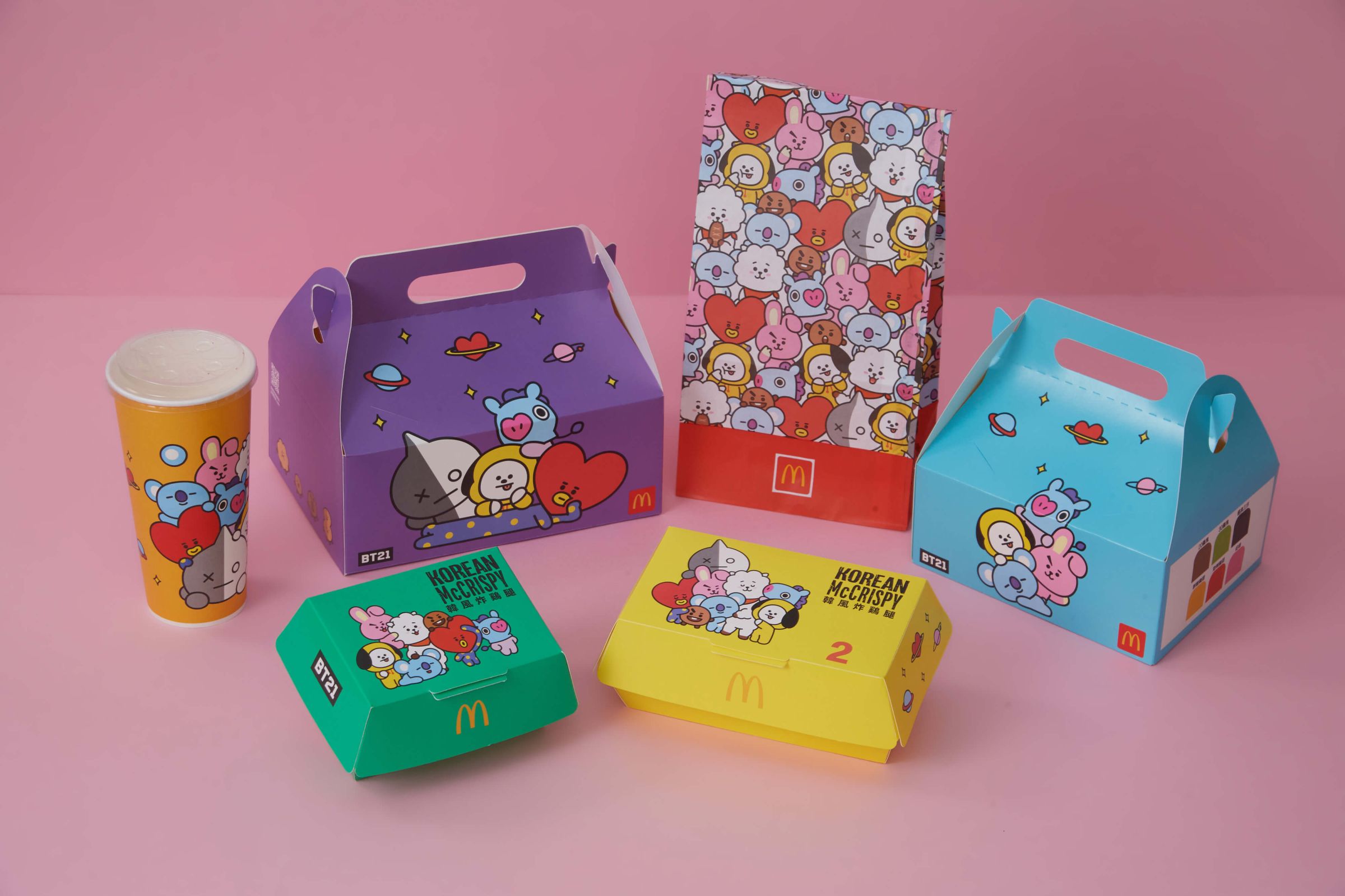 麥當勞「甜辣韓風炸鷄腿」攜手BT21重磅回歸！草莓系列甜點同