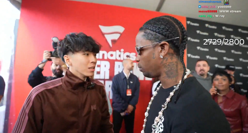 Ray 世紀合體 Travis Scott  ，雙方互噴垃圾話約戰籃球單挑！