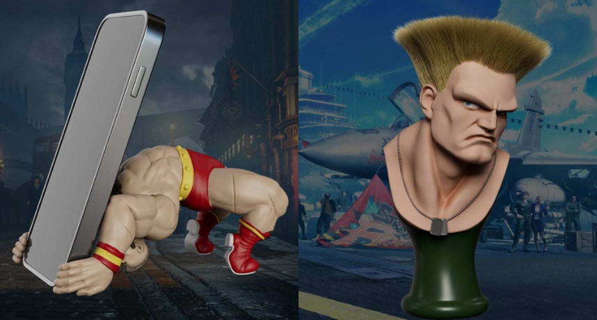 這樣玩角色快打迷受得了嗎？52TOYS 合作 CAPCOM 《快打旋風 6》創意周邊引玩家關注，桑吉爾夫背摔手機架、凱爾掃把頭除塵刷太有創意了！