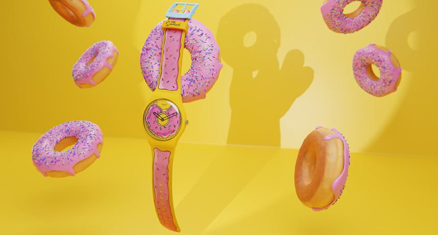 荷馬的最愛融入錶款設計！SWATCH 以《辛普森家庭》為主題推出别注限定錶款！